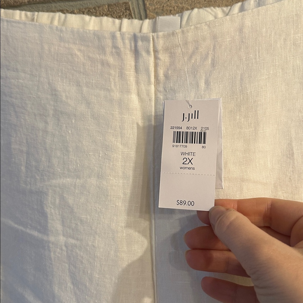J Jill - High Rise Sailor Wide Leg Linen Pants NWT size 2X - Picture 3 of 6